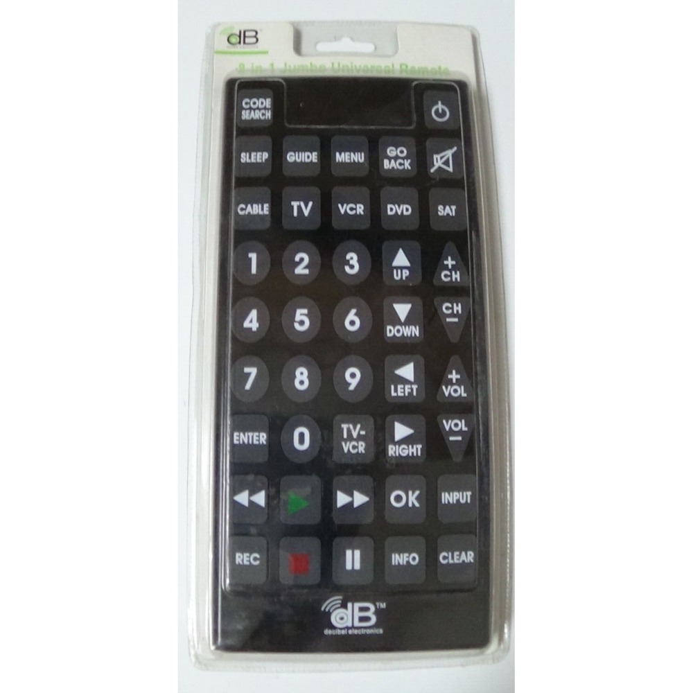 TV Remote Control Jumbo - Runs Up To 8 Devices - Brand NEW BIG! #403